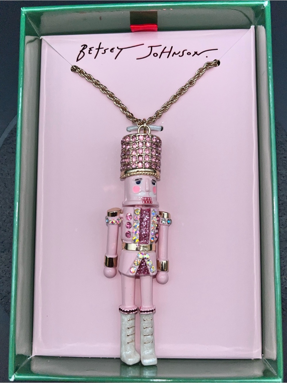 BETSEY JOHNSON Nutcracker Pendant Necklace